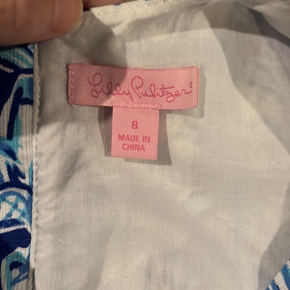 Lilly Pulitzer Cathy Shift Dress “Get Trunky” in Bomber Blue Size 8 - Picture 7 of 10
